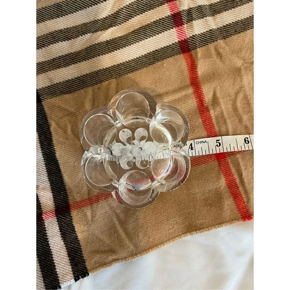 Clear acrylic makeup brush holder
